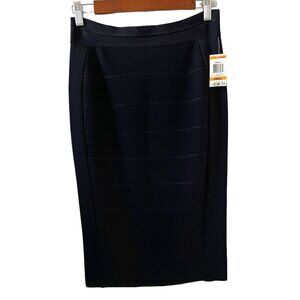 INC NEW Bandage Bodycon Pencil Skirt In Black Size S